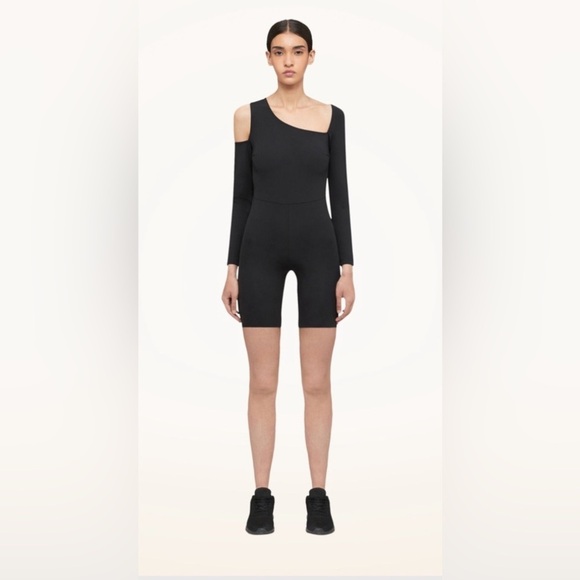 Wolford Luxury Designer Warm Up Jumpsuit NWT Size 4 Black - Picture 1 of 14